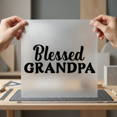 Blessed Grandpa Retro Script Faith Blessed Ready to Press DTF Transfer for Dtf