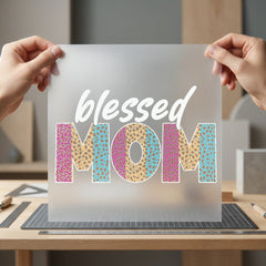 Blessed Mom Leopard Wild Faith Blessed Ready to Press DTF Transfer for Dtf