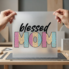 Blessed Mom Leopard Wild Faith Blessed Ready to Press DTF Transfer for Dtf