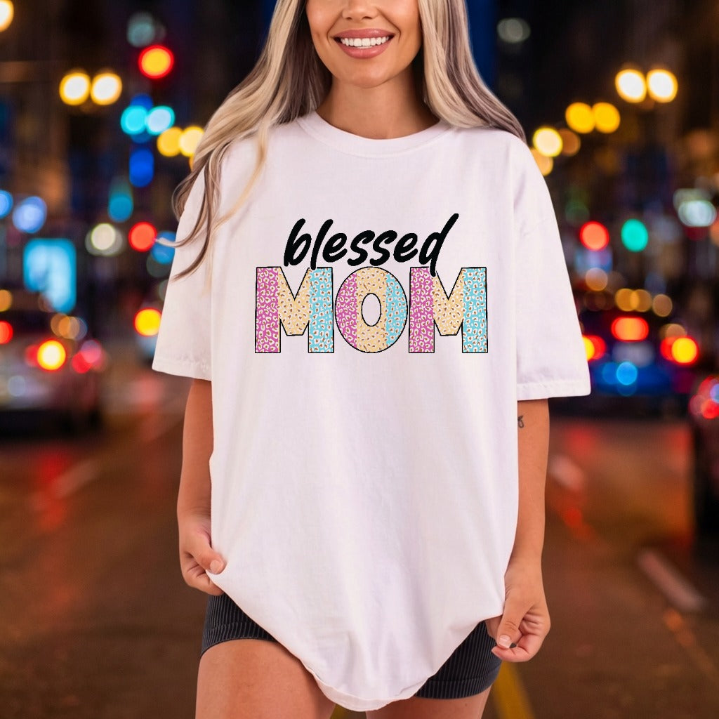Blessed Mom Leopard Wild Faith Blessed Ready to Press DTF Transfer for Dtf