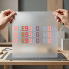 Blessed Mom Retro Repeat Faith Blessed Ready to Press DTF Transfer for Dtf