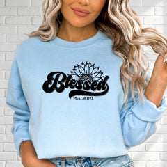 Blessed Sunflower | Faith & Gratitude Sweatshirt - Luckets.com