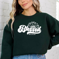 Blessed Sunflower | Faith & Gratitude Sweatshirt - Luckets.com