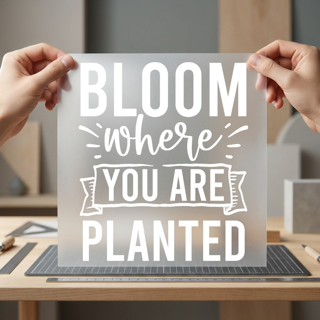 Bloom Where You Planted Good Vibes Collection Nature & Wildlife Collection Ready to Press DTF Transfer for Dtf