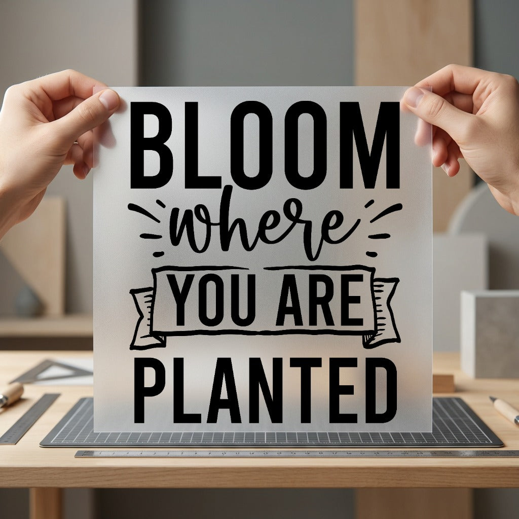 Bloom Where You Planted Good Vibes Collection Nature & Wildlife Collection Ready to Press DTF Transfer for Dtf