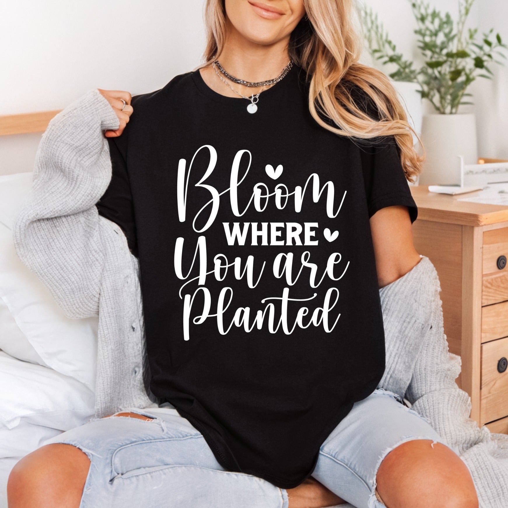 Bloom Where You Planted Good Vibes Collection Self Love Collection Ready to Press DTF Transfer for Dtf