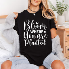 Bloom Where You Planted Good Vibes Collection Self Love Collection Ready to Press DTF Transfer for Dtf