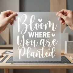Bloom Where You Planted Good Vibes Collection Self Love Collection Ready to Press DTF Transfer for Dtf