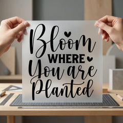 Bloom Where You Planted Good Vibes Collection Self Love Collection Ready to Press DTF Transfer for Dtf