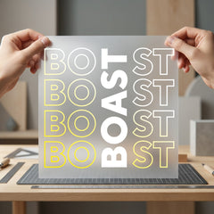 Boast Repeat Text Retro Retro Aesthetic Ready to Press DTF Transfer for Dtf