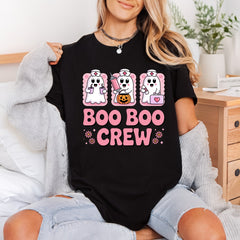 Boo Crew Nurse Ghost Halloween Nurse Ready to Press DTF Transfer for Dtf