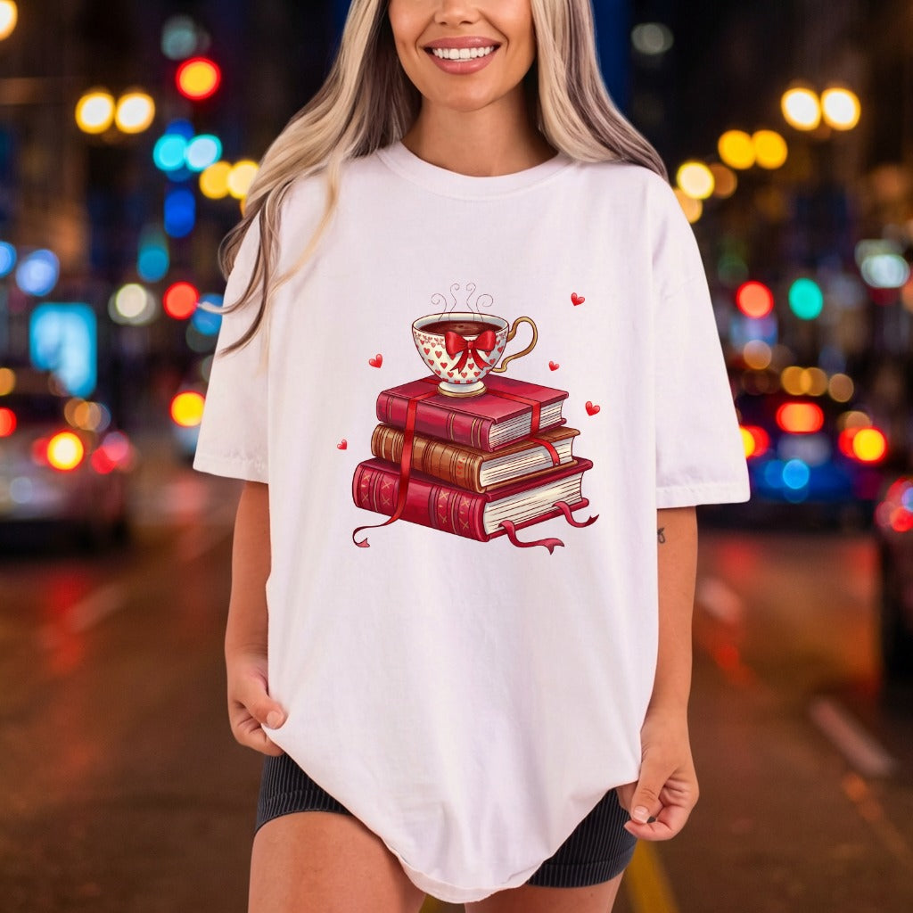 Books Coffee Cozy Aesthetic Valentine Ready to Press DTF Transfer for Dtf