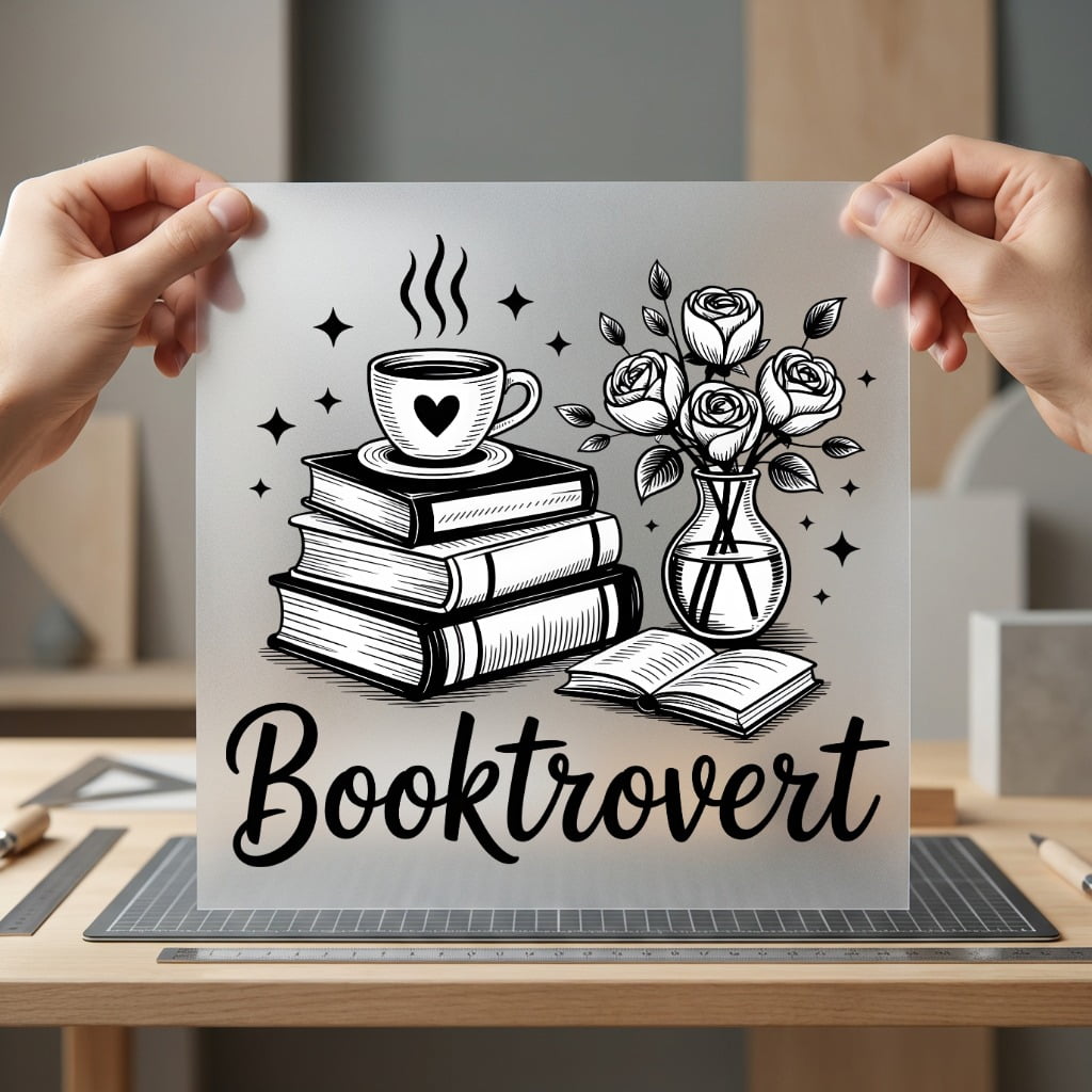 Booktrovert Books Coffee Cozy Funny Sarcastic Ready to Press DTF Transfer for Dtf