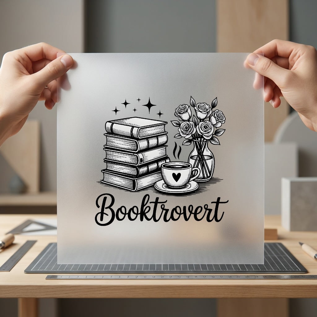Booktrovert Books Coffee Cozy Funny Sarcastic Ready to Press DTF Transfer for Dtf