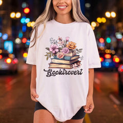 Booktrovert Floral Stack Cozy Floral Ready to Press DTF Transfer for Dtf