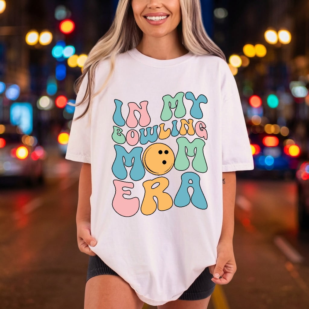Bowling Mom Era Retro Mom Retro Ready to Press DTF Transfer for Dtf