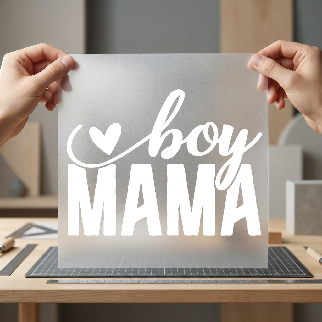 Boy Mama Love Script Mom Aesthetic Ready to Press DTF Transfer for Dtf