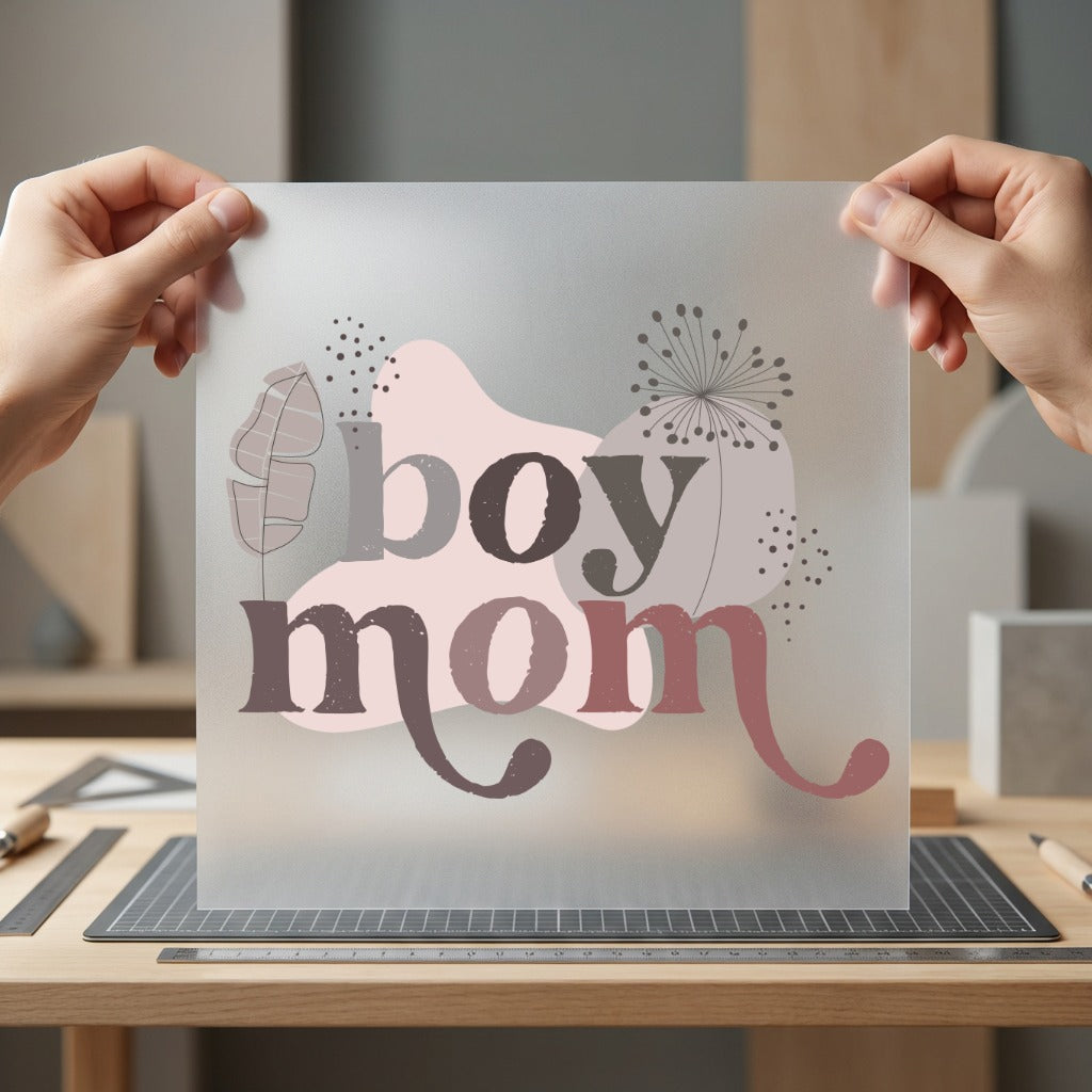 Boy Mom Boho Abstract Mom Boho Ready to Press DTF Transfer for Dtf