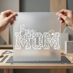 Boy Mom Leopard Pattern Mom Leopard Ready to Press DTF Transfer for Dtf