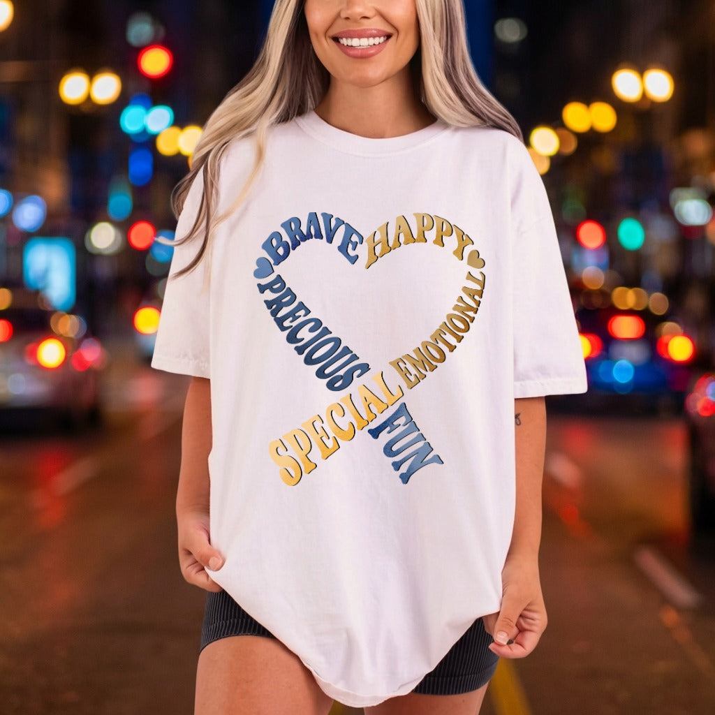Brave Happy Precious Heart Retro Aesthetic Ready to Press DTF Transfer for Dtf