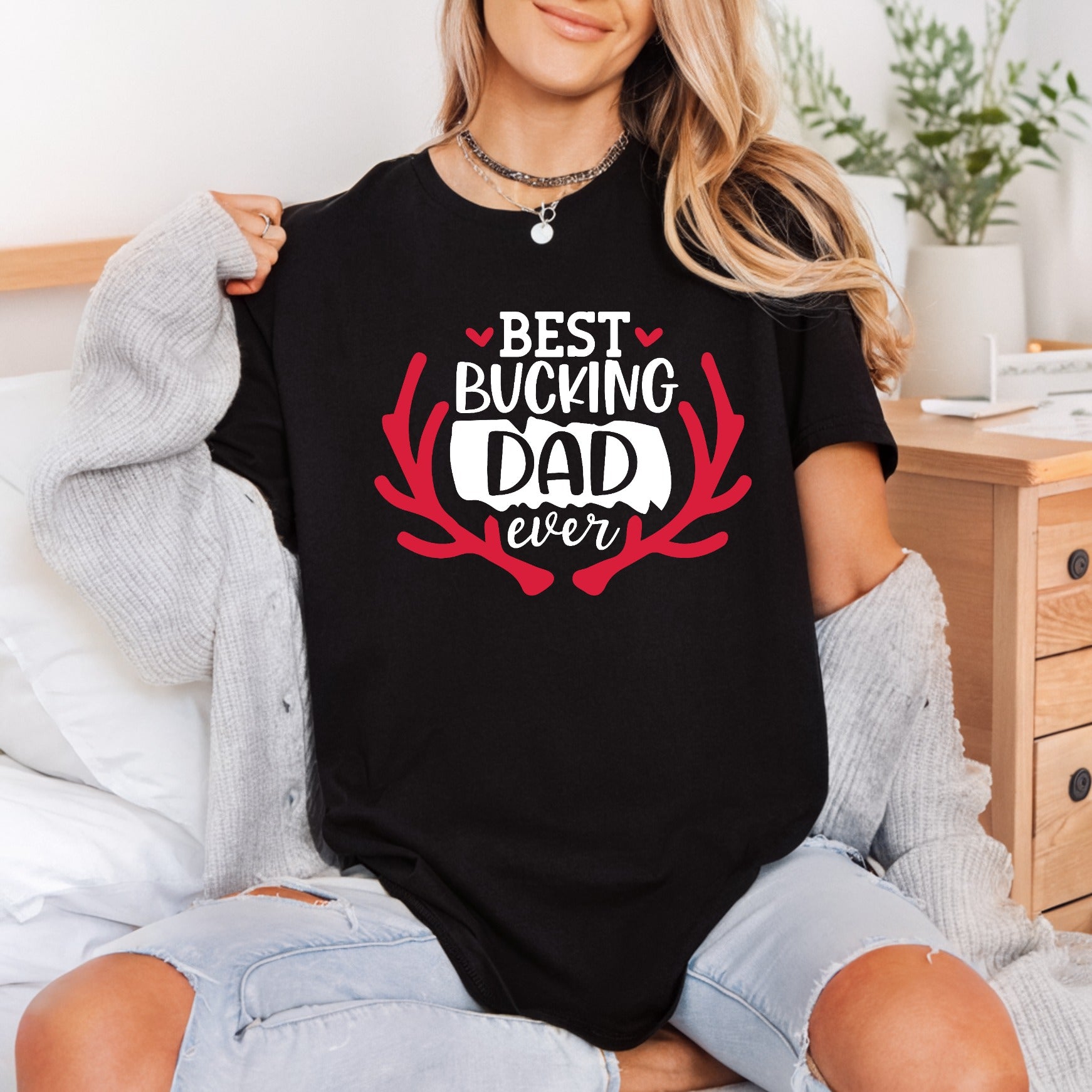 Bucking Dad Ever Deer Dad Hunting Ready to Press DTF Transfer for Dtf