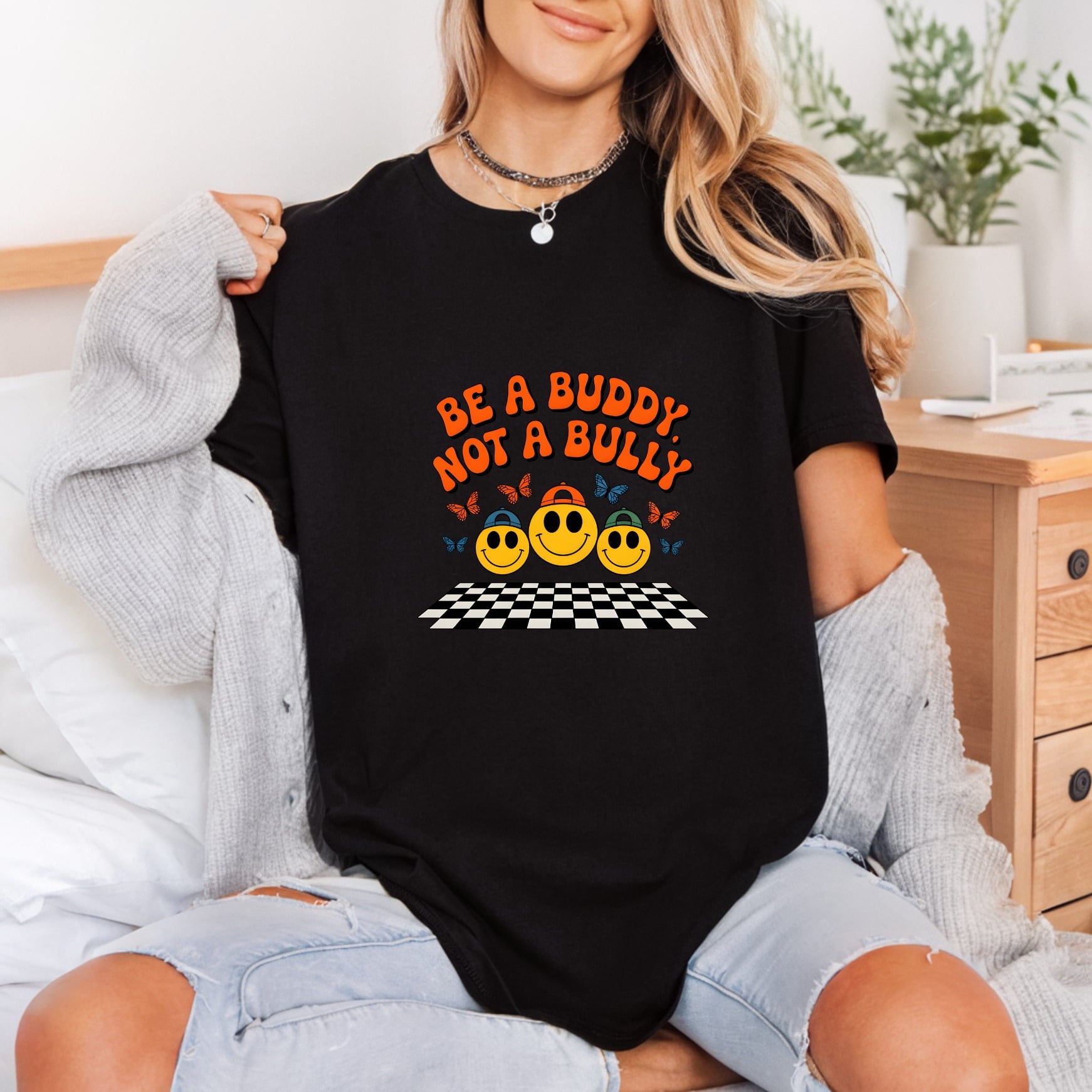 Buddy Not Bully Retro Retro Ready to Press DTF Transfer for Dtf