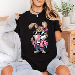 Bunny Bubble Gum Retro Funny Retro Ready to Press DTF Transfer for Dtf