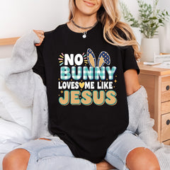 Bunny Loves Like Jesus Christian Faith Ready to Press DTF Transfer for Dtf