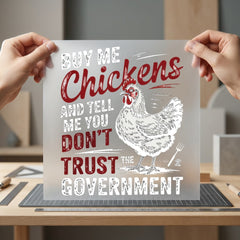 Buy Chickens Farm Humor Usa Vintage Ready to Press DTF Transfer for Dtf