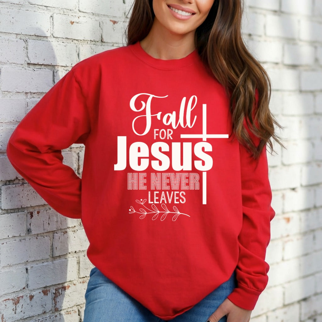 Fall For Jesus | Unfailing Love Faith Sweatshirt