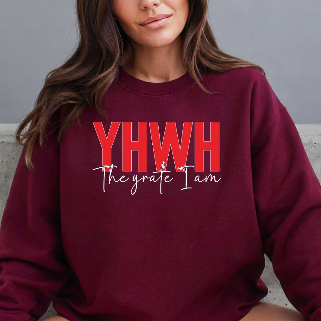 YHWH The Great I Am | Divine Identity Sweatshirt