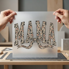 Camo Mama Bow Distressed Mom Mama Ready to Press DTF Transfer for Dtf