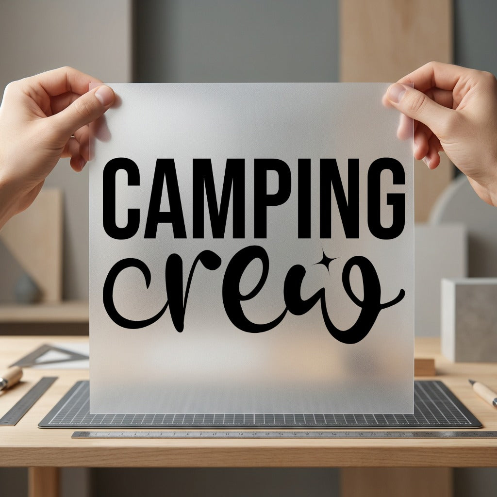 Camping Crew Fun Group Aesthetic Camping Ready to Press DTF Transfer for Dtf