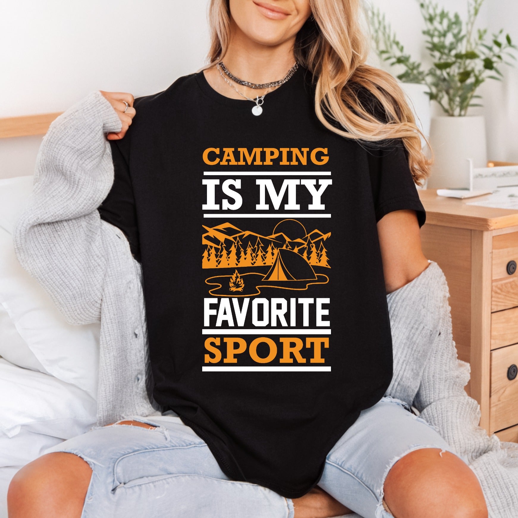 Camping Favorite Sport Outdoor Aesthetic Camping Ready to Press DTF Transfer for Dtf