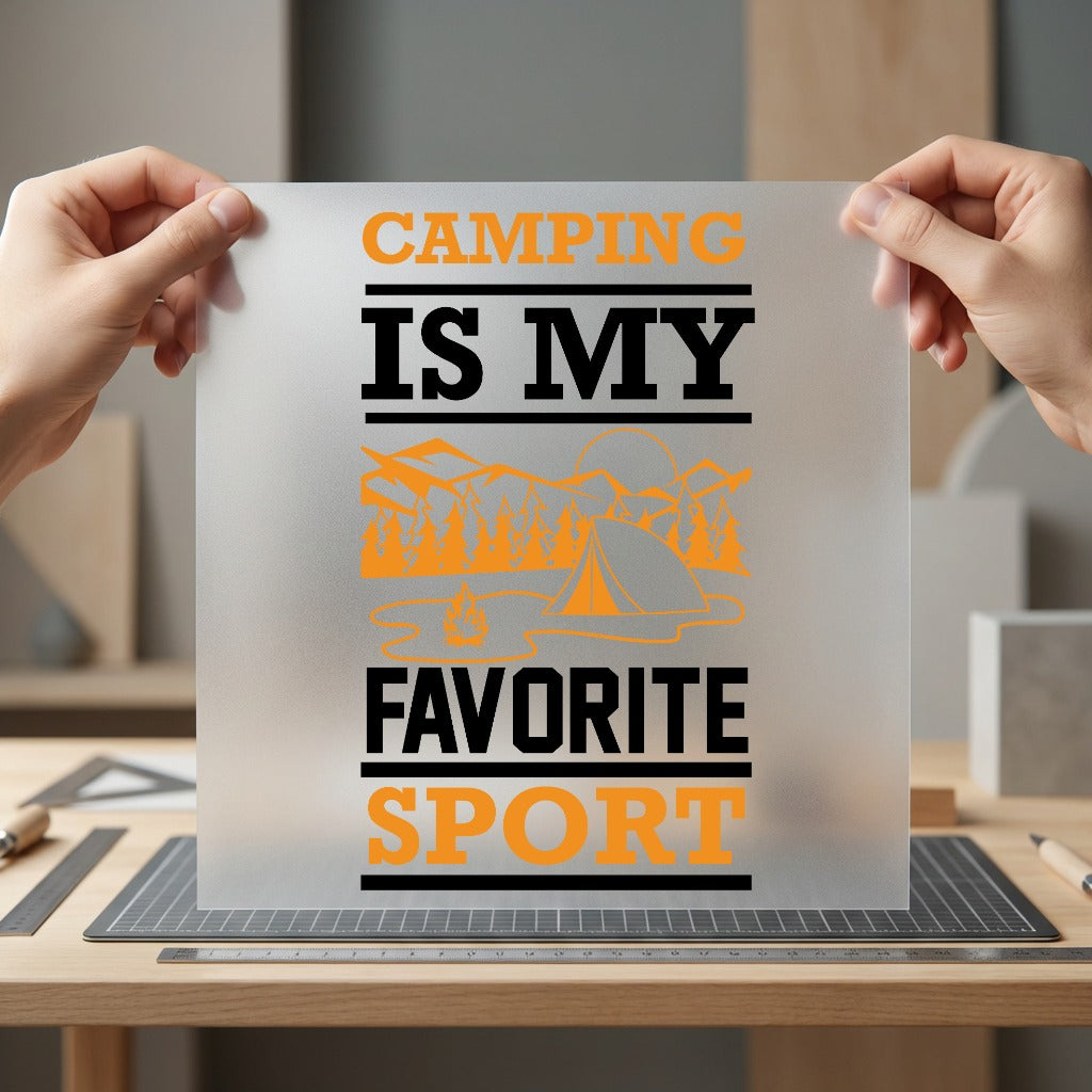 Camping Favorite Sport Outdoor Aesthetic Camping Ready to Press DTF Transfer for Dtf