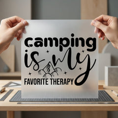 Camping Favorite Therapy Nature Camping Ready to Press DTF Transfer for Dtf