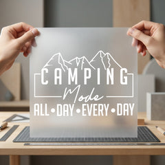 Camping Mode All Day Camping Ready to Press DTF Transfer for Dtf