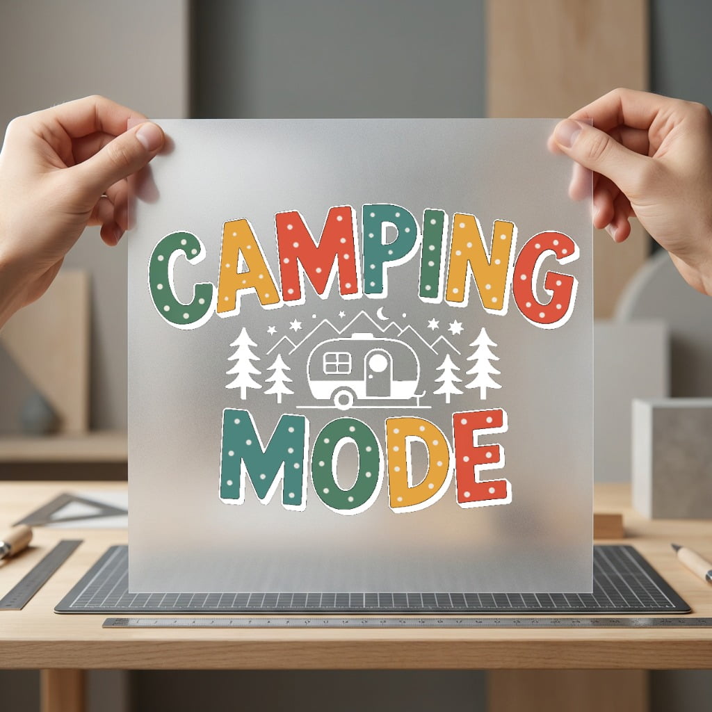 Camping Mode Retro Camper Vintage Retro Ready to Press DTF Transfer for Dtf