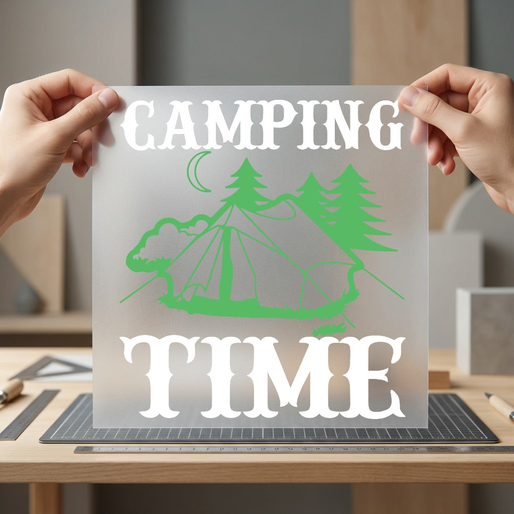 Camping Time Nature Diy Camping Ready to Press DTF Transfer for Dtf