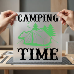 Camping Time Nature Diy Camping Ready to Press DTF Transfer for Dtf