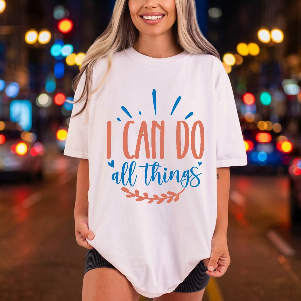 Can All Things Motivational Christian Faith Ready to Press DTF Transfer for Dtf