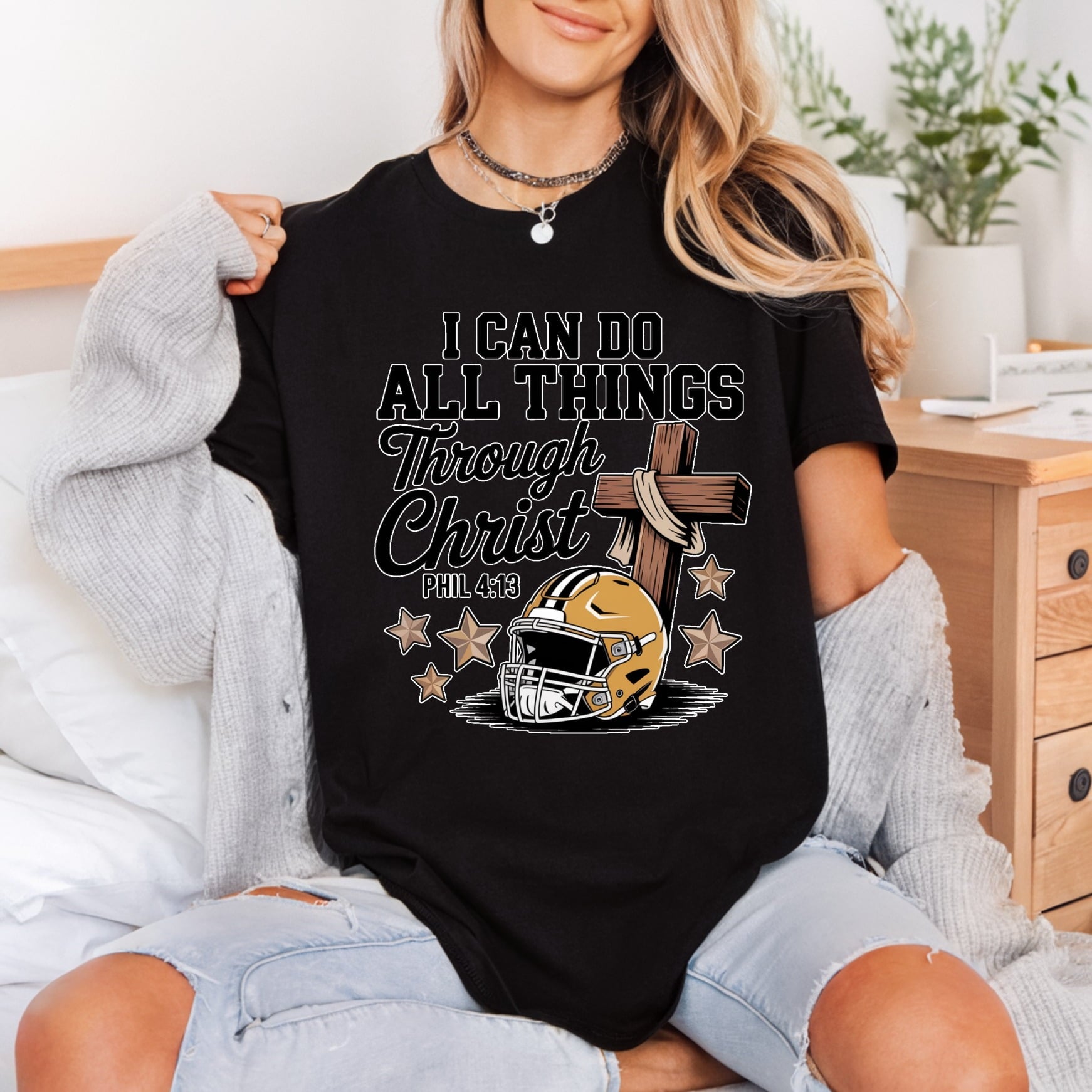 Can All Things Through Christian Faith Ready to Press DTF Transfer for Dtf