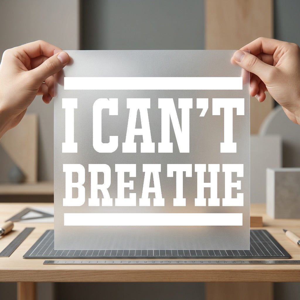 Can Breathe Protest Message Usa Freedom Ready to Press DTF Transfer for Dtf