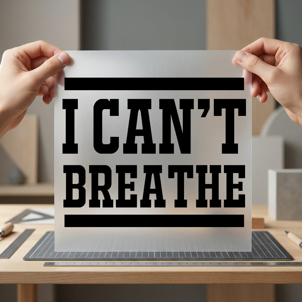 Can Breathe Protest Message Usa Freedom Ready to Press DTF Transfer for Dtf