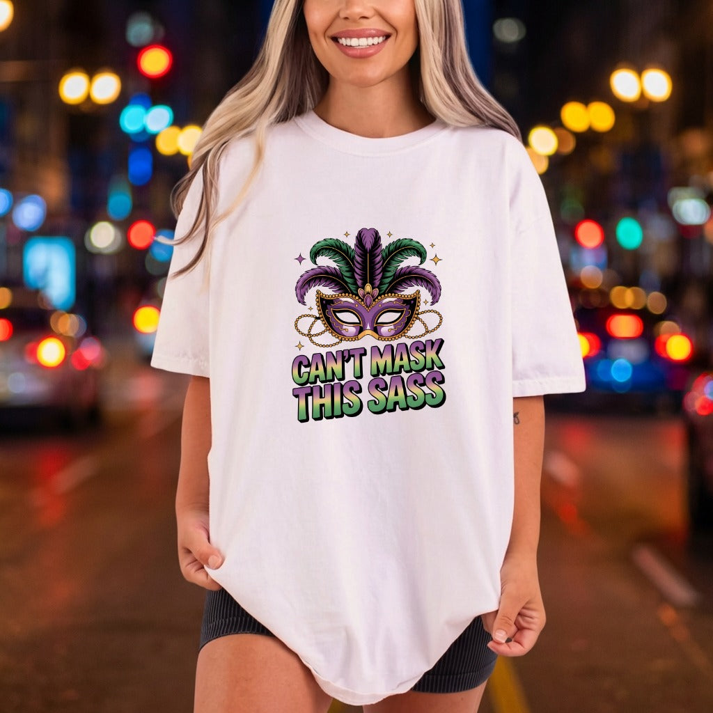 Can Mask Sass Mardi Funny Sarcastic Ready to Press DTF Transfer for Dtf