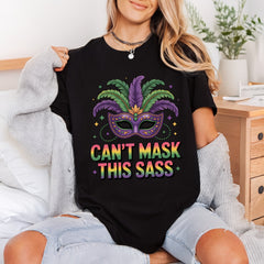 Can Mask Sass Mardi Mardi Gras Funny Ready to Press DTF Transfer for Dtf