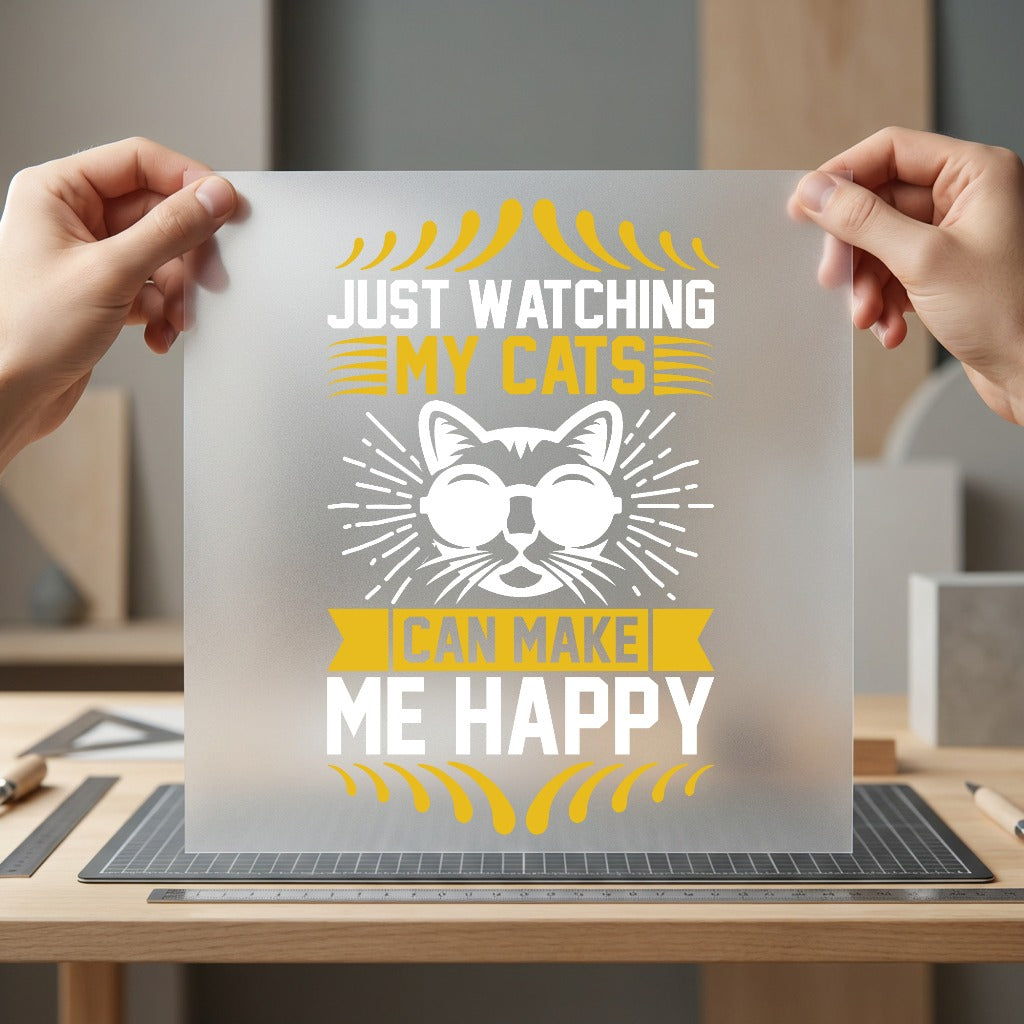 Cat Lover Quote Diy Mom Dad Ready to Press DTF Transfer for Dtf