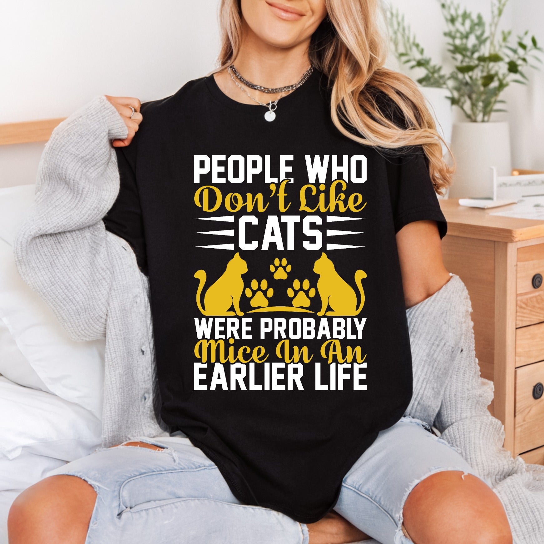 Cat Lover Quote Funny Mom Dad Ready to Press DTF Transfer for Dtf