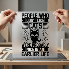 Cat Lover Quote Funny Mom Dad Ready to Press DTF Transfer for Dtf