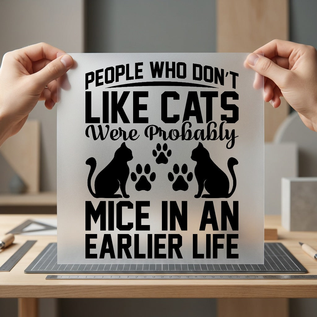 Cat Lover Quote Funny Mom Dad Ready to Press DTF Transfer for Dtf